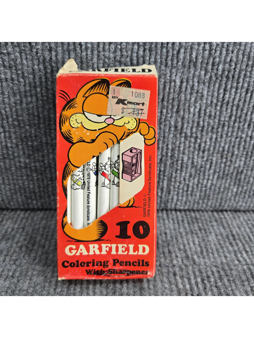 Garfield 10 Coloring Pencils With Sharpener